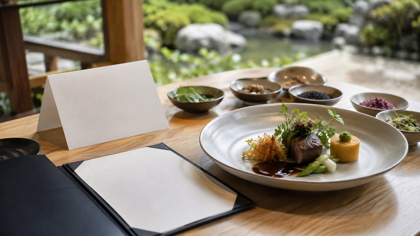 結婚式場の料理打合せで食材と調理手順を確認するテーマ画像